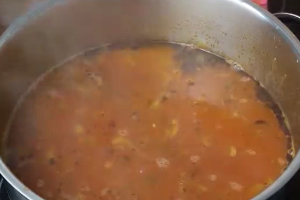 Томатный суп с фрикадельками — пошаговый рецепт, шаг 6