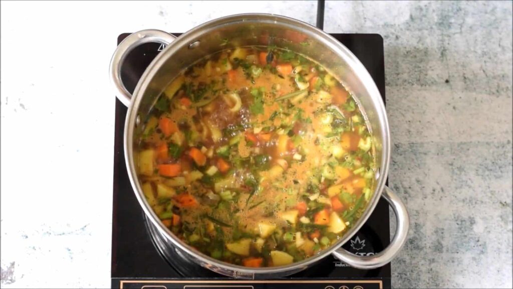 Вегетарианский гороховый суп — пошаговый рецепт, шаг 4