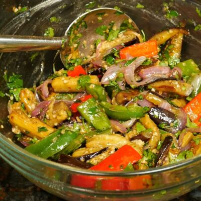 Салат из баклажан — пошаговый рецепт, шаг 5