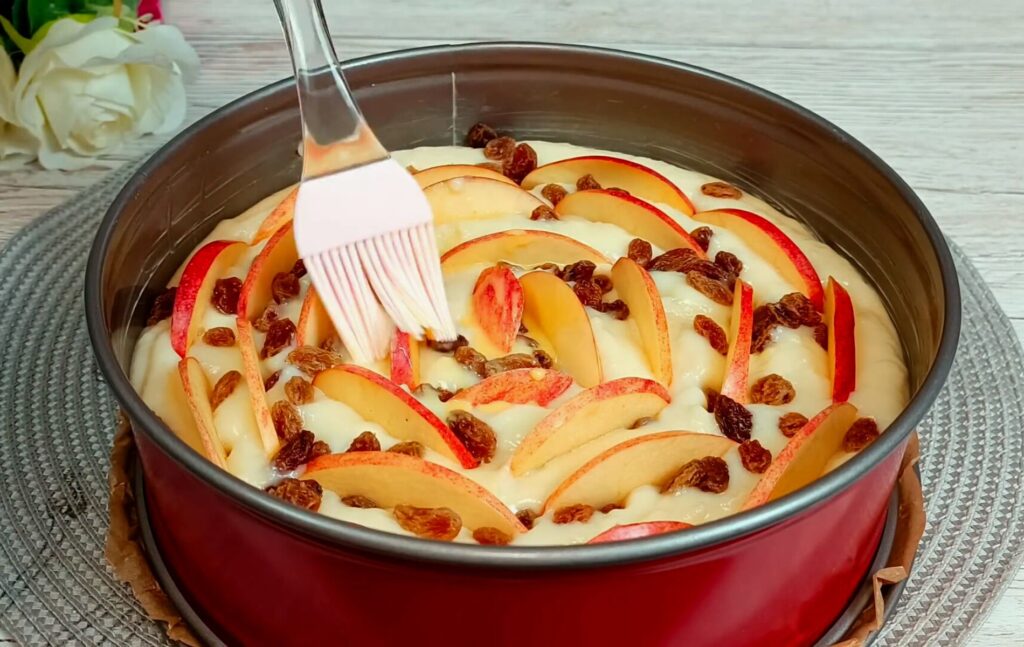 Яблочный пирог — пошаговый рецепт, шаг 9