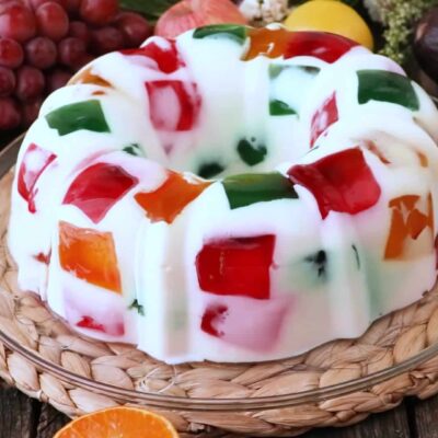 Желейный торт битое стекло — пошаговый рецепт, основное фото