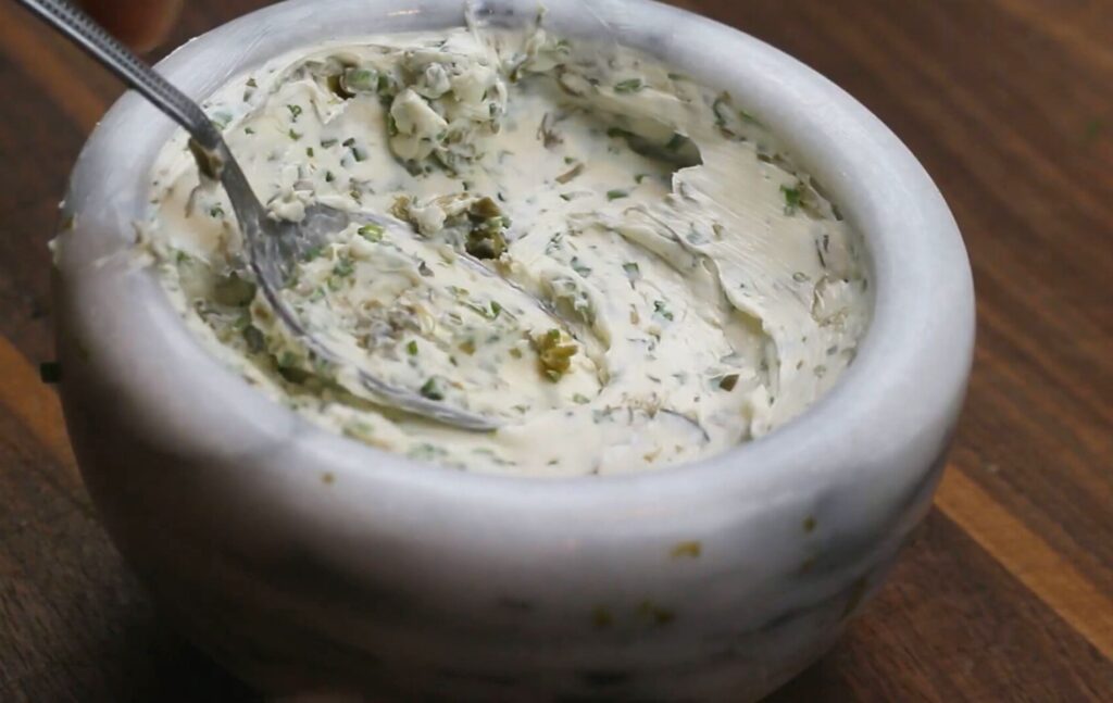 Брускетта с семгой — recipe steps, step 4