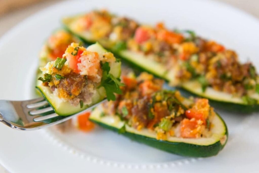 Фаршированные кабачки — recipe steps, step 7