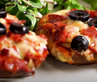 Фаршированные шампиньоны — пошаговый рецепт, основное фото