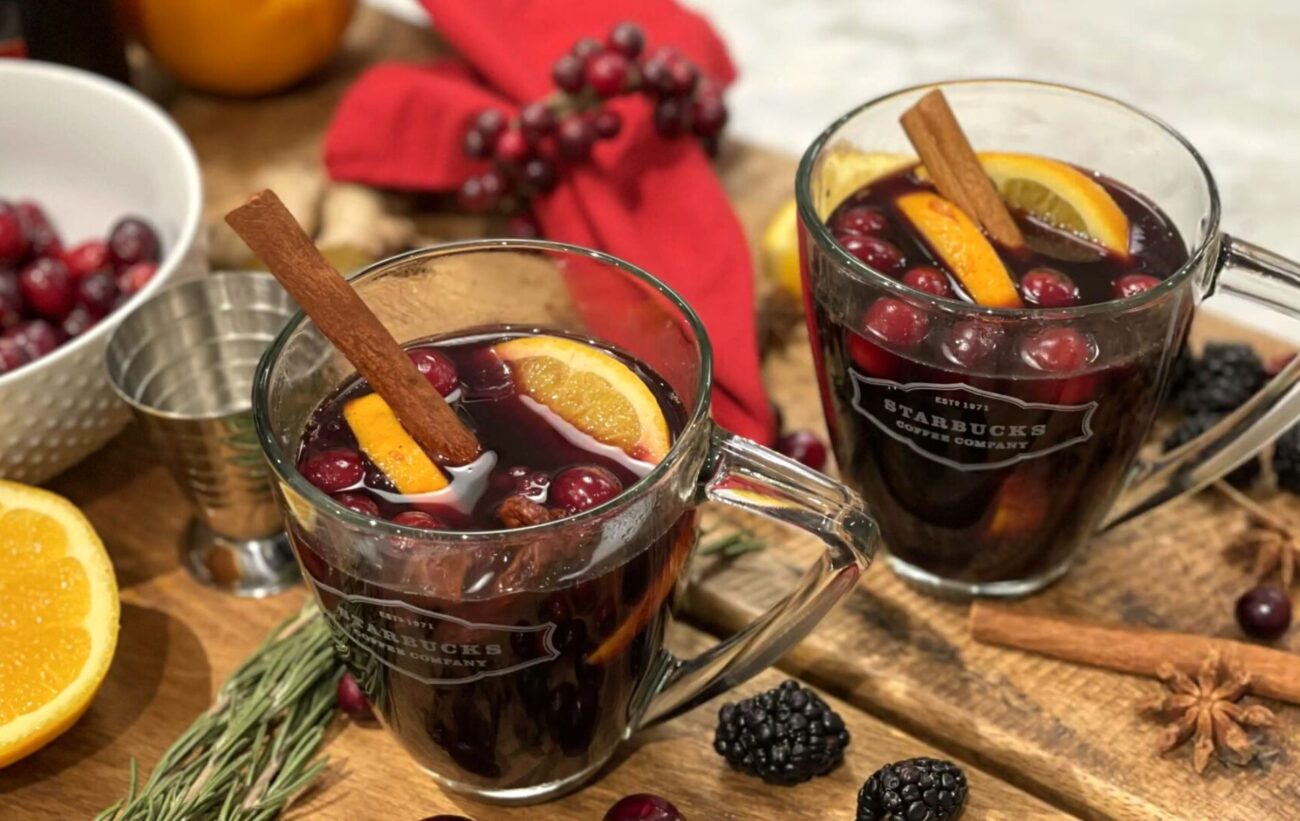 Глинтвейн с клюквой — recipe steps, main photo