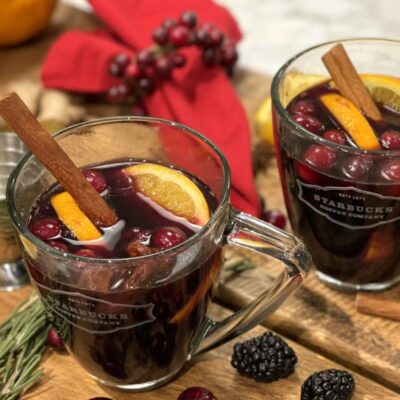 Глинтвейн с клюквой — пошаговый рецепт, основное фото