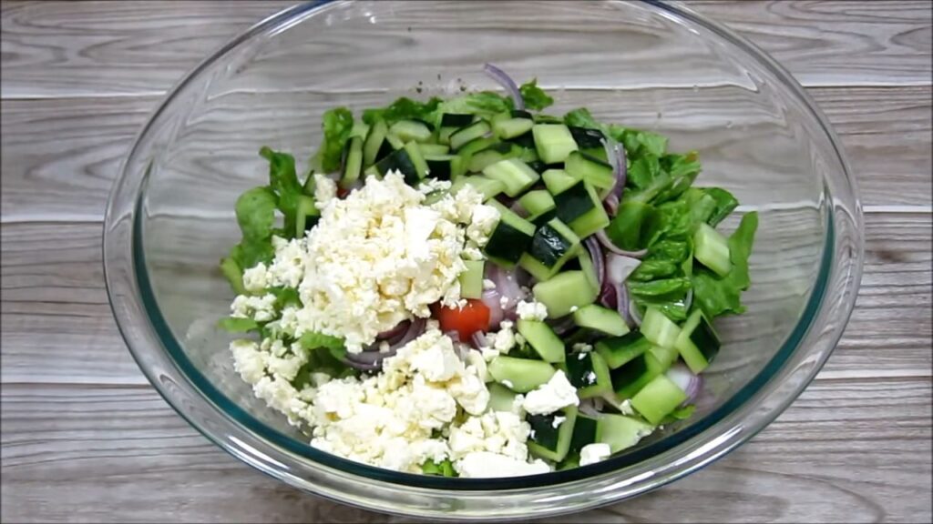 Греческий салат без маслин — recipe steps, step 4