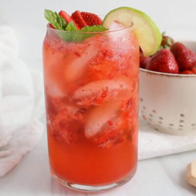 Клубничный мохито — пошаговый рецепт, основное фото