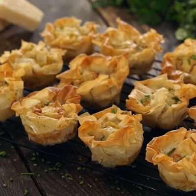 Пирожки из теста фило — пошаговый рецепт, основное фото