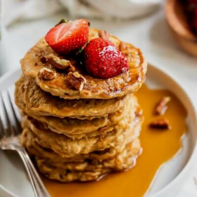 Овсяные панкейки — пошаговый рецепт, основное фото