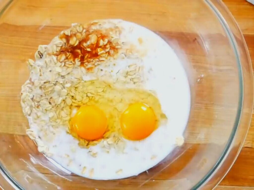 Овсяные панкейки — recipe steps, step 2