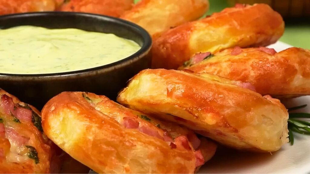 Рулетики из слоеного теста — recipe steps, step 7