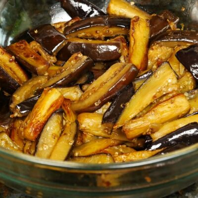 Салат из баклажан — recipe steps, step 4