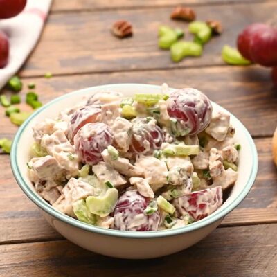 Салат с виноградом — пошаговый рецепт, основное фото