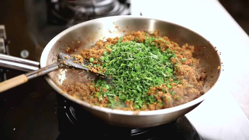 Жареная самса с фаршем — recipe steps, step 4