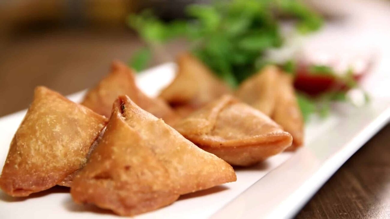 Жареная самса с фаршем — recipe steps, main photo