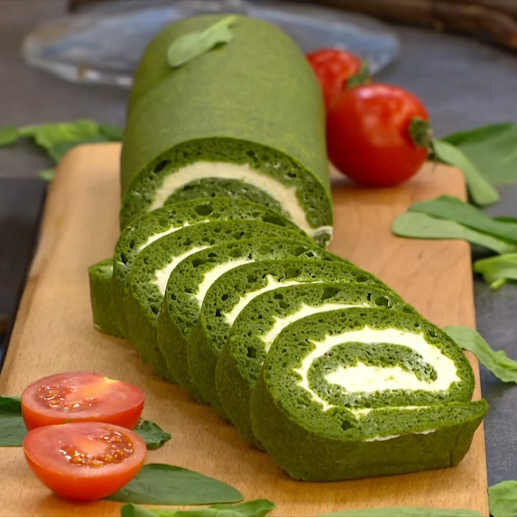 Шпинатные рулетики — recipe steps, step 6