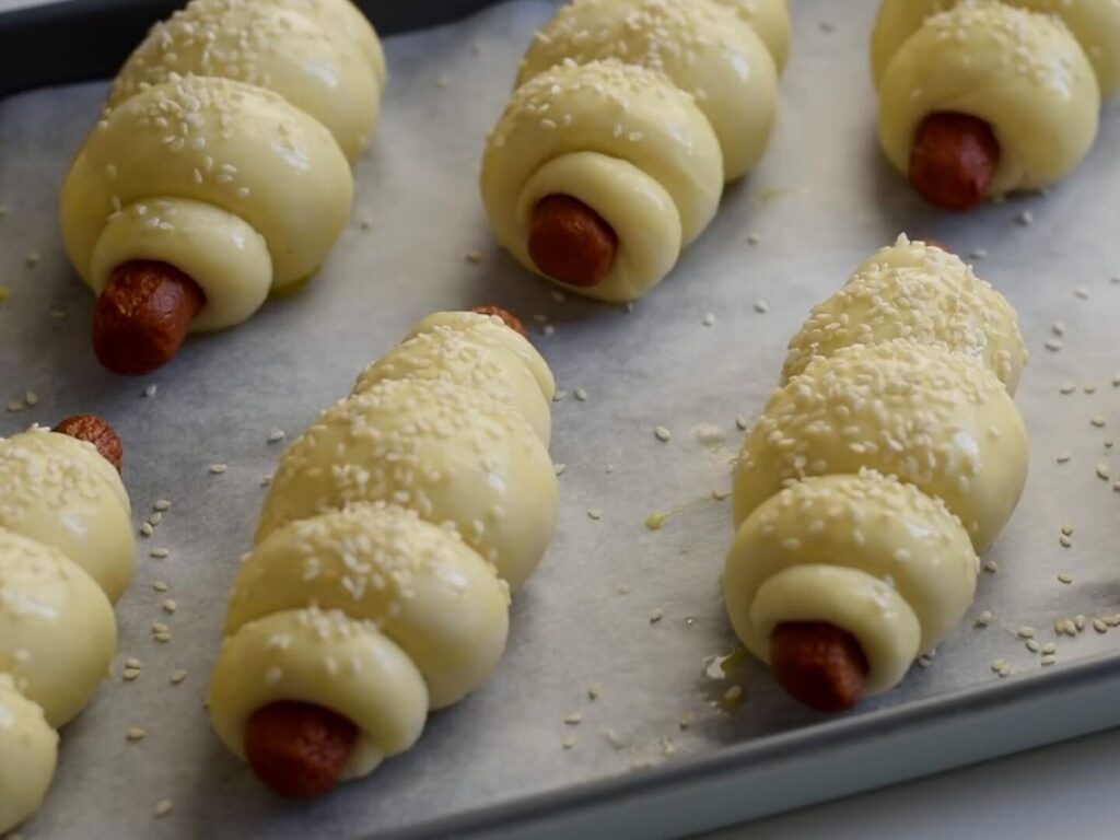 Сосиски в тесте — recipe steps, step 9