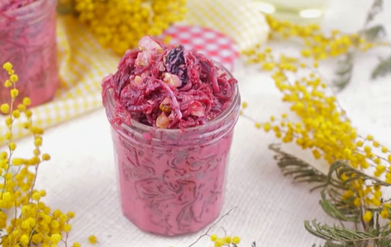 Свекла с черносливом и орехами — recipe steps, main photo