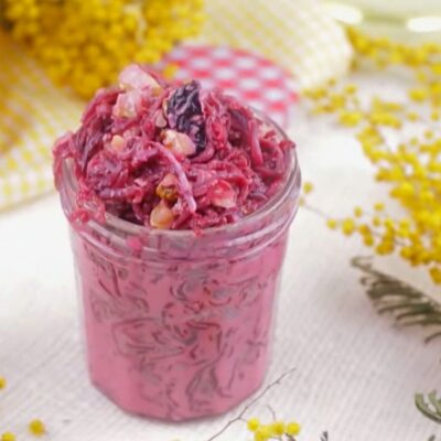 Свекла с черносливом и орехами — пошаговый рецепт, основное фото