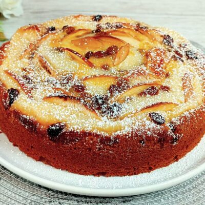 Яблочный пирог — пошаговый рецепт, основное фото