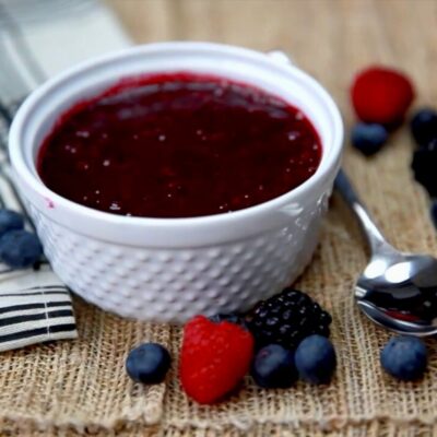 Ягодный соус из малины — пошаговый рецепт, основное фото