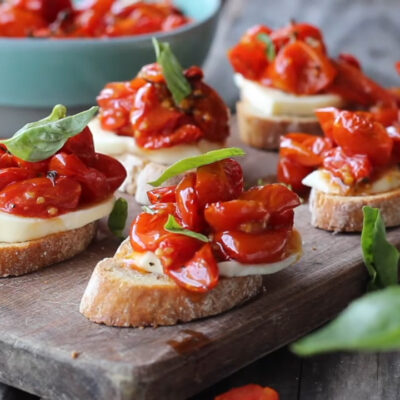 Брускетта с вялеными томатами — recipe steps, step 4