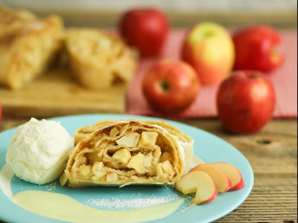 Штрудель с яблоками — recipe steps, step 7