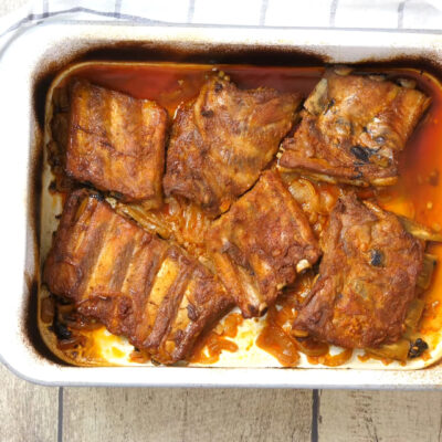 Свиные ребра — пошаговый рецепт, основное фото