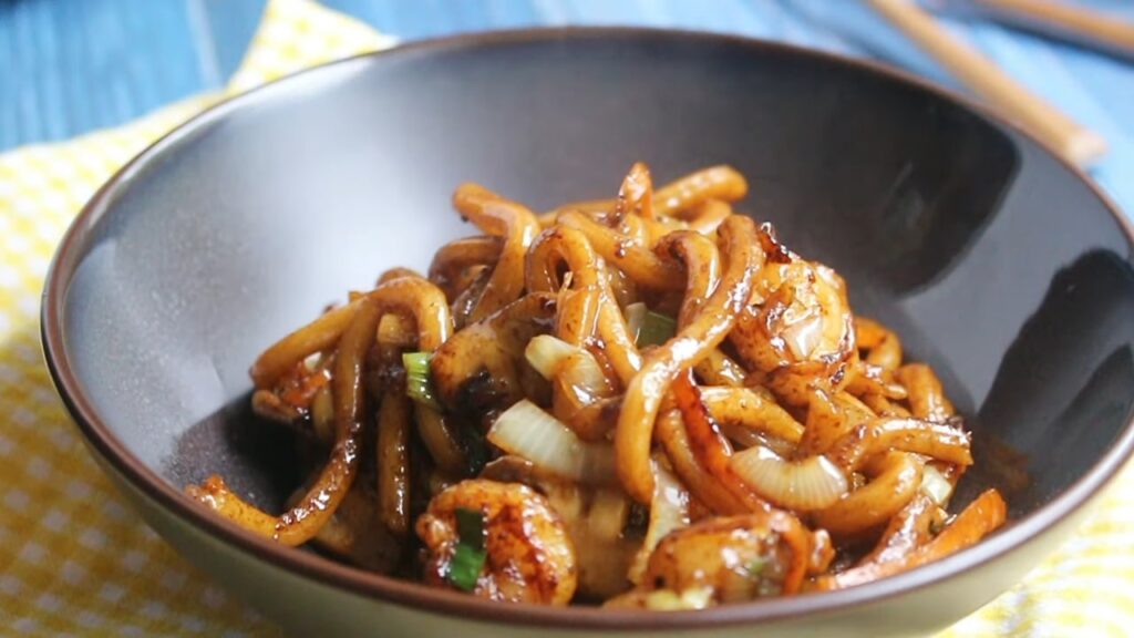 Удон с морепродуктами — recipe steps, step 7