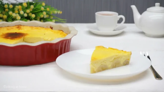 Сирна запіканка з бананами